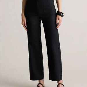 Quince Black Wide Leg Pants